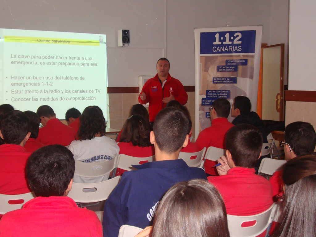 Un momento de la charla de cultura preventiva