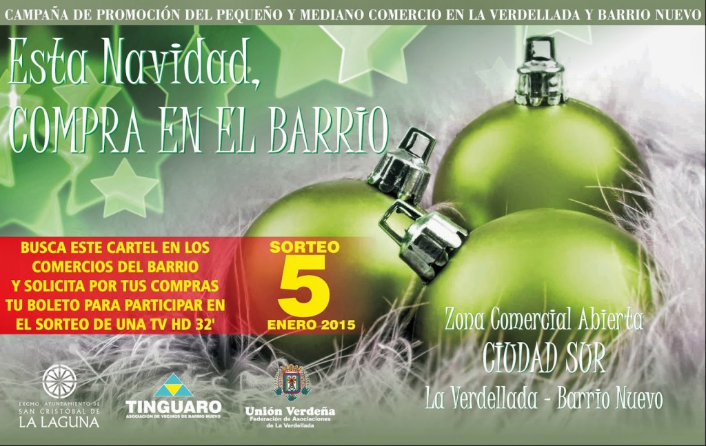 cartel campaña comercio navidad verdellada