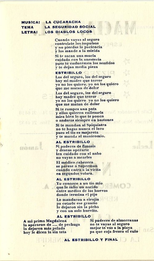 Murga Los diablos locos cancion