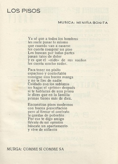 murga comme si comme sa 1965 cancion