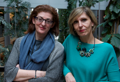 Izq. Maite Pagaza, Der. Beatriz Becerra - Eurodiputadas de UPyD