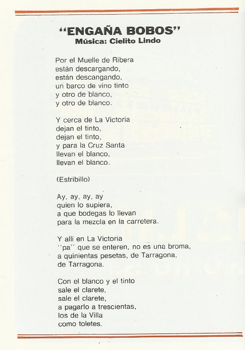 Murga los chiringuitos cancion