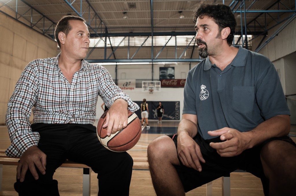 Entrevista a Santi Lucena y a Daniel Bercedo, de la sección de baloncesto del RCNT/Foto: Tony Cuadrado/ACAN