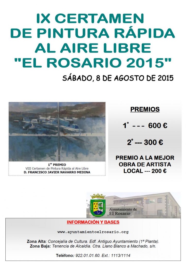 IX CERTAMEN DE PINTURA RÁPIDA AL AIRE LIBRE
