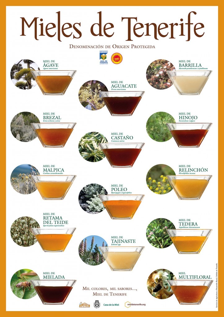 Cartel Miel de Tenerife DOP