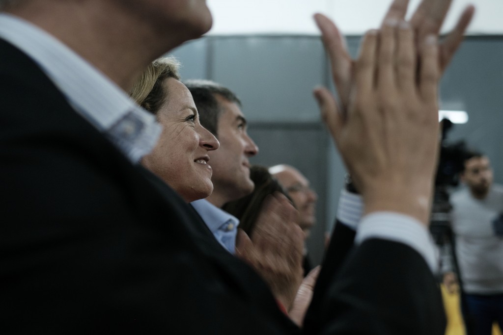 El candidato de Coalición Canaria Fernando Clavijo en la presentación de la candidatura de La Matanza