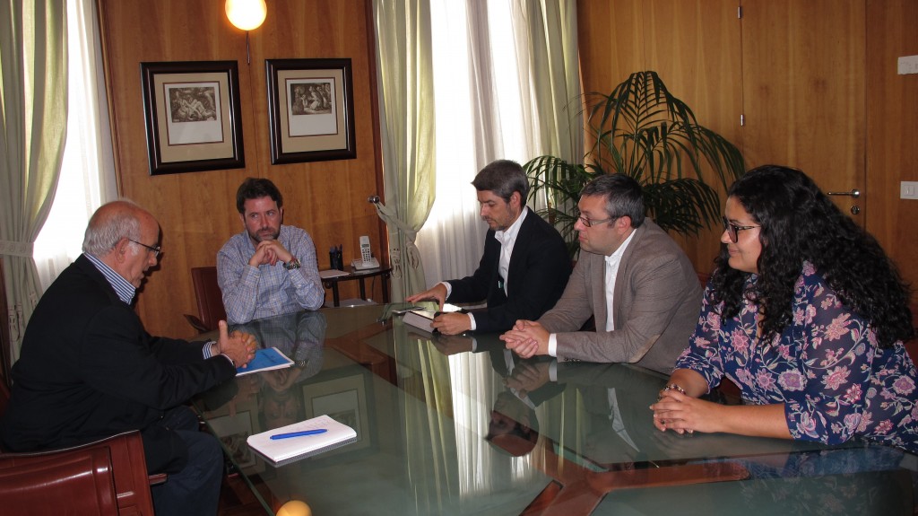 POR LA IZQ. LANGA, ALONSO, BERNABÉ, PÉREZ Y YANES