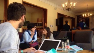 Encuentro de trabajo en el Festival Sismograf bis