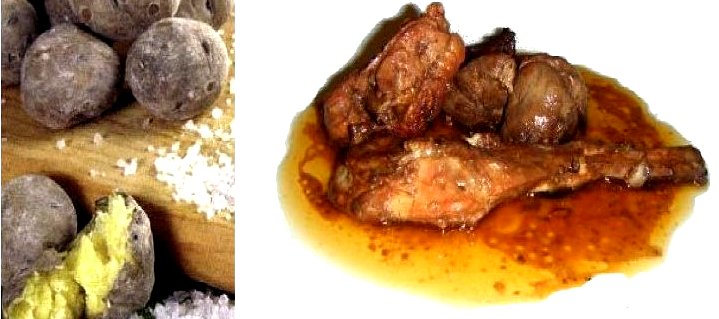 conejo y papas