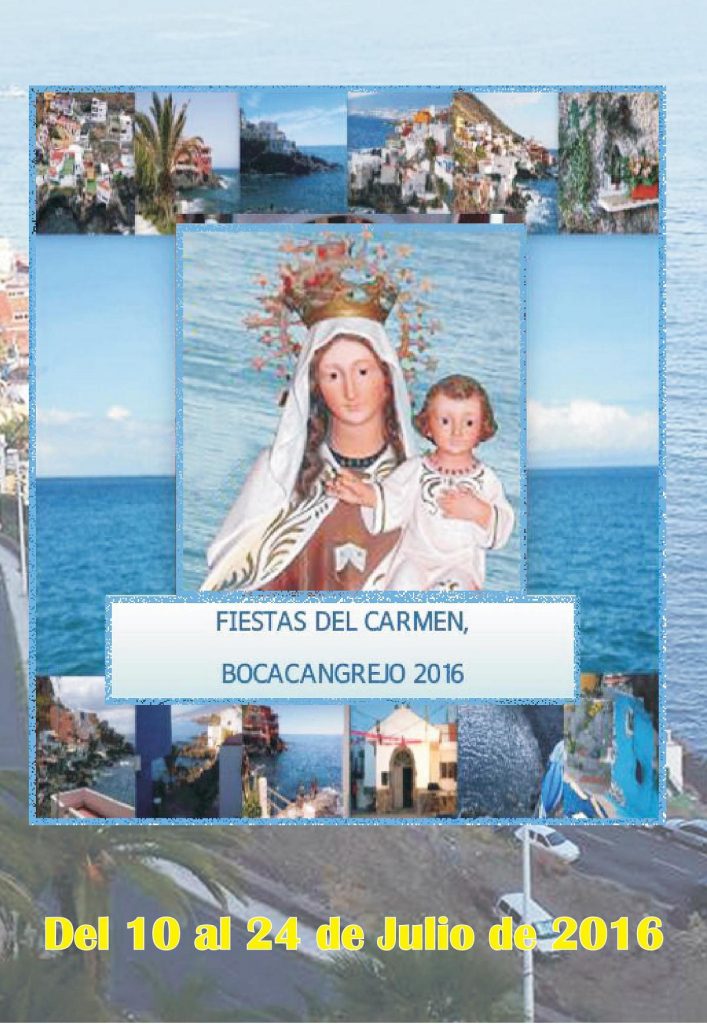 Cartel Fiestas del Carmen Bocacangrejo 2016